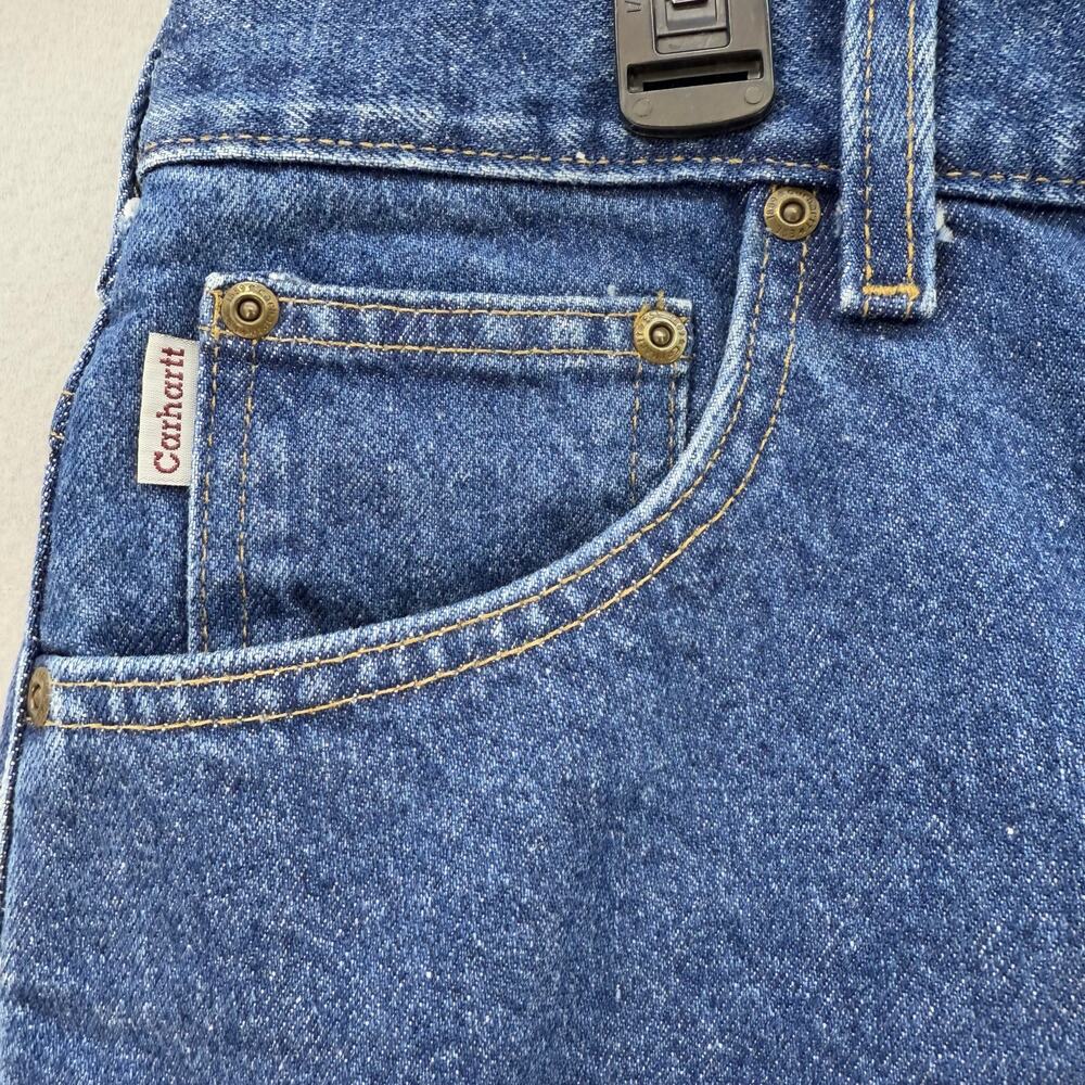 Carhartt Jeans Men's 40x30 Blue Relaxed Fit Straight Leg Work Wear Normcore - Picture 2 of 9